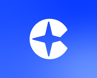 Letter C Spark Logo / Abstract C Letter Modern Log